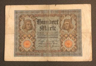 Germany (weimar Republic) 100 Mark,  1920,  P - 69a,  World Currency