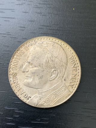 Pope John Paul Ii Vatican Roma Silver Coin Medal Italy Pieta