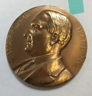 Bronze Warren G Harding Presidential Medal 3 " President