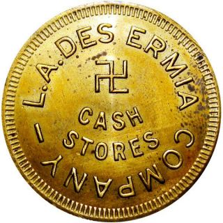 Onstead Michigan Good For Token L A Des Ermia Cash Stores $5 Good Luck Swastika
