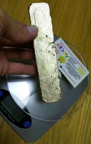 734 Grams Scrap Gold Bar For Gold Recovery Melted Different Computer Pins 1 Bar