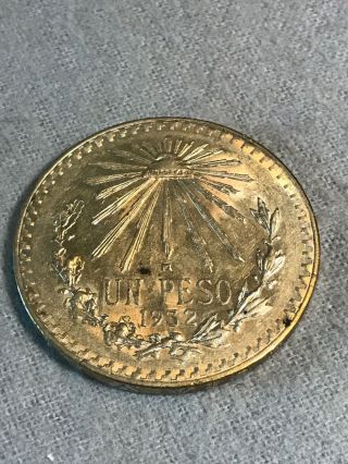 Mexican Silver One Peso 1932 Mexico (7)