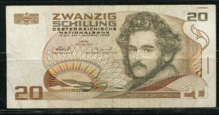 . Paper Money Austria 1986 20 Schilling K381707x