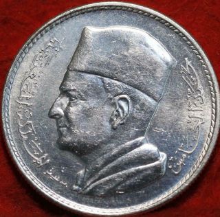 Uncirculated 1960 Morocco 1 Dirham Silver Coin