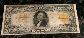 1922 Large Circulated Ten Dollar $10 Gold Certificate