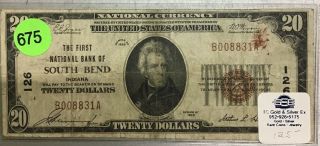 1929 Twenty Dollar $20 Bill National Currency