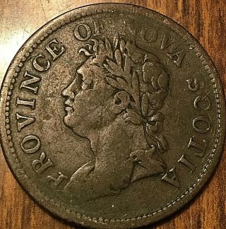 1824 Nova Scotia One Penny Token