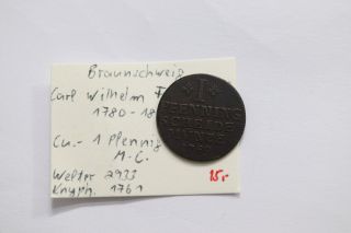 Germany Brusnwick 1 Pfennig 1789 B12 1478