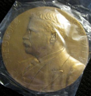 1901 1905 Theodore Roosevelt Inauguaral Us Medal 125 3 " Bronze Pkg