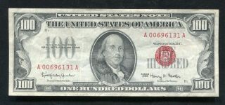 Fr.  1550 1966 $100 One Hundred Dollars Legal Tender United States Note Vf,  (c)