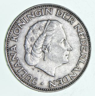 Silver - World Coin - 1961 Netherlands 2 1/2 Gulden - World Silver Coin 15g 132