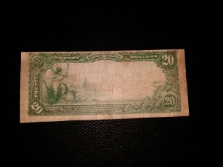 1902 $20 THE FIRST NATIONAL BANK OF SAN FRANCISCO CALIFORNIA CHARTER NOTE 9174 6