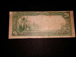1902 $20 THE FIRST NATIONAL BANK OF SAN FRANCISCO CALIFORNIA CHARTER NOTE 9174 8