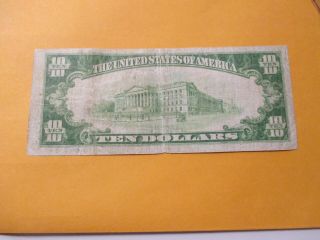 1929 $10 THE FARMERS AND MINERS NATIONAL BANK OF BENTLEYVILLE,  PENNSYLVANIA 4