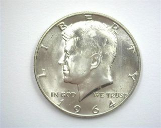1964 - D Kennedy Silver 50 Cents Gem,  Uncirculated,  Prooflike