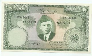 Pakistani Rupees 100 Shujaat Ali Signature Circulated In The Picture
