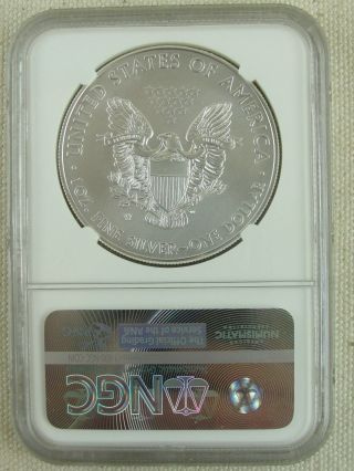 2015 W Early Release Burnished American Silver Eagle NGC Graded MS70 2