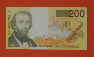 Belgium 200 Francs Banknote Unc Billet Banque Nationale De Belgique