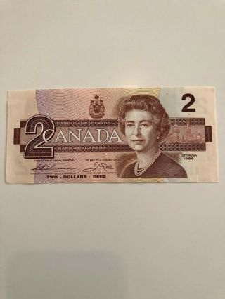 1986 Canadian 2 Dollar Bill - Two Dollar Note Egj3109500