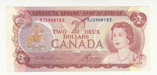 Canada 2 Dollars 1974 Circ.  P86a Qeii @
