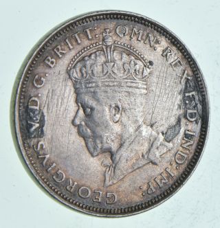 Silver - World Coin - 1927 Australia 1 Florin - World Silver Coin 11.  3g 398