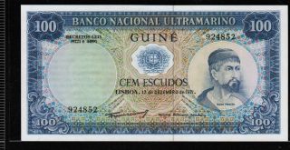 Portuguese Guinea 100 Escudos 1971 Gem Unc