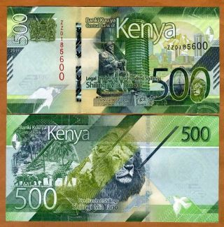 Kenya,  500 Shillings,  2019,  P -,  Zz - Prefix,  Unc Design,  Replacement