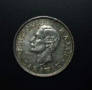 1913h Sarawak 10 Cents Au
