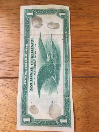 1914 $1 One Dollar Large Size Bill SAN FRANCISCO Federal Reserve Bank Note 7