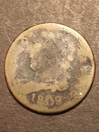 1809 Classic Head Half Cent Us Type Coin Good Hole Filler Nr