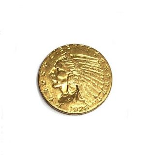 1926 2 1/2 Dollar Gold Indian Head Coin $2.  5 Quarter Eagle Philadelphia Us