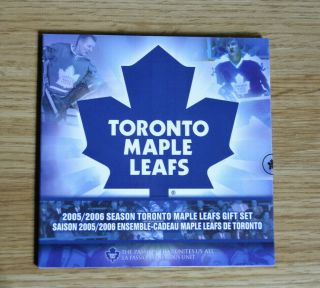 2006 Canada Toronto Maple Leafs Nhl Set With Colourized 25 Cents Coin Bl10
