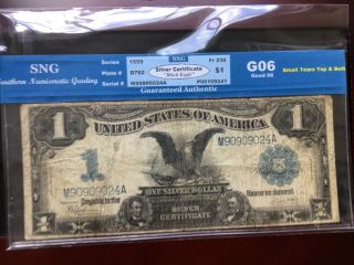 1899 Fr.  236 $1.  Black Eagle Large Silver Certificate Note / SNG G06 3