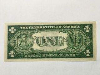 1935 A WWII $1 Hawaii Overprint Silver Certificate LOWER PRINT YB BLOCK UNC 8
