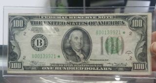 1934 - A $100 Federal Reserve Note Start Note You Grade