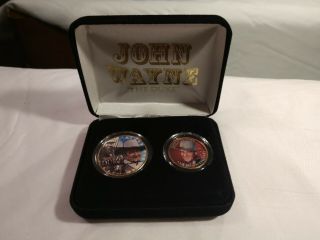 John Wayne The Duke 24k Gold U.  S Legal Tender 2 - Coin Set Officially Licensed