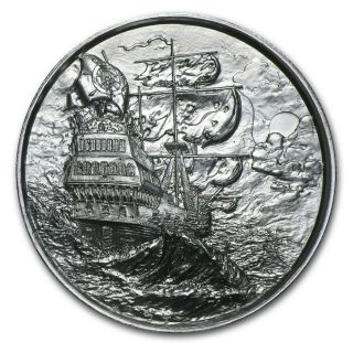 Elemetal Privateer The Storm 2 Oz High Relief Silver Round