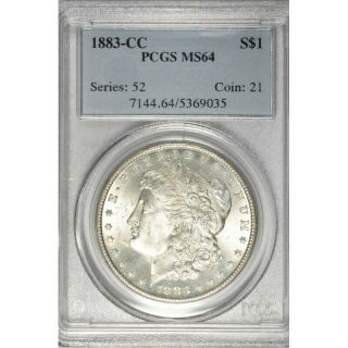 1883 - Cc Morgan Silver Dollar - Pcgs Ms64 - Great Collector Coin - Aa735udhdc