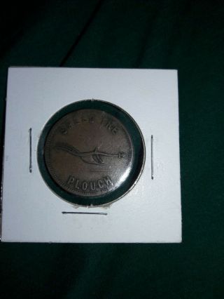 Canadian Canada Pei Half Penny Token Speed The Plough Success To The Fisheries