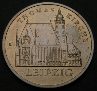 Germany (ddr) 5 Mark 1984 A - Copper/nickel - Leipzig Thomas Church - 1311