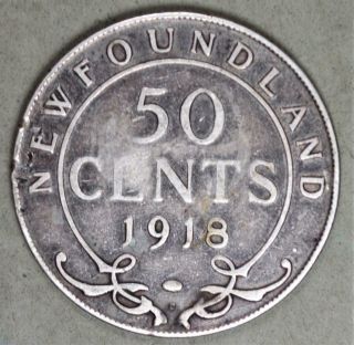 Canada - Newfoundland 1918 - C 50 Cents Silver Coin