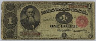 $1.  00 Treasury Note Series 1891