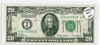 Series 1928 $20 Twenty Dollar Federal Reserve Note With Gold Clause