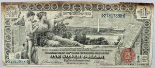Us 1896 $1 Education Silver Certificate