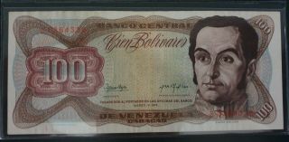 Banco Central De Venezuela - Marzo - 5 - 1974 Banknote - 100 Bolivares.