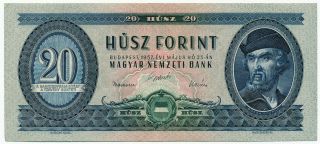 Hungary,  MagyarorszÁg - 20 Forint 23.  5.  1957.  P169a,  Xf.  (h048)