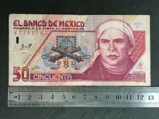Mexico 50 Nuevos Pesos 10.  12.  1992,  P 101 Morelos - F
