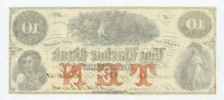 1861 $10 The Egg Harbor Bank - Egg Harbor City,  JERSEY Note CIVIL WAR Era AU 2