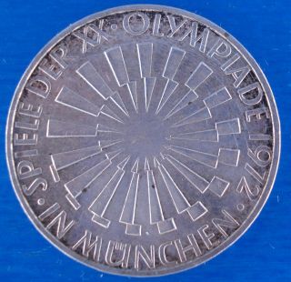 Germany 10 Mark 1972 (g - Spiral) " Olympic Games 1972 Germany " Very Fine