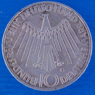 Germany 10 mark 1972 (G - spiral) 